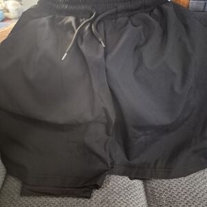 Balance Collection Black Athletic Shorts with Elastic Waistband